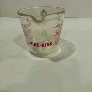 Vintage Fire King Glass Measuring Cup